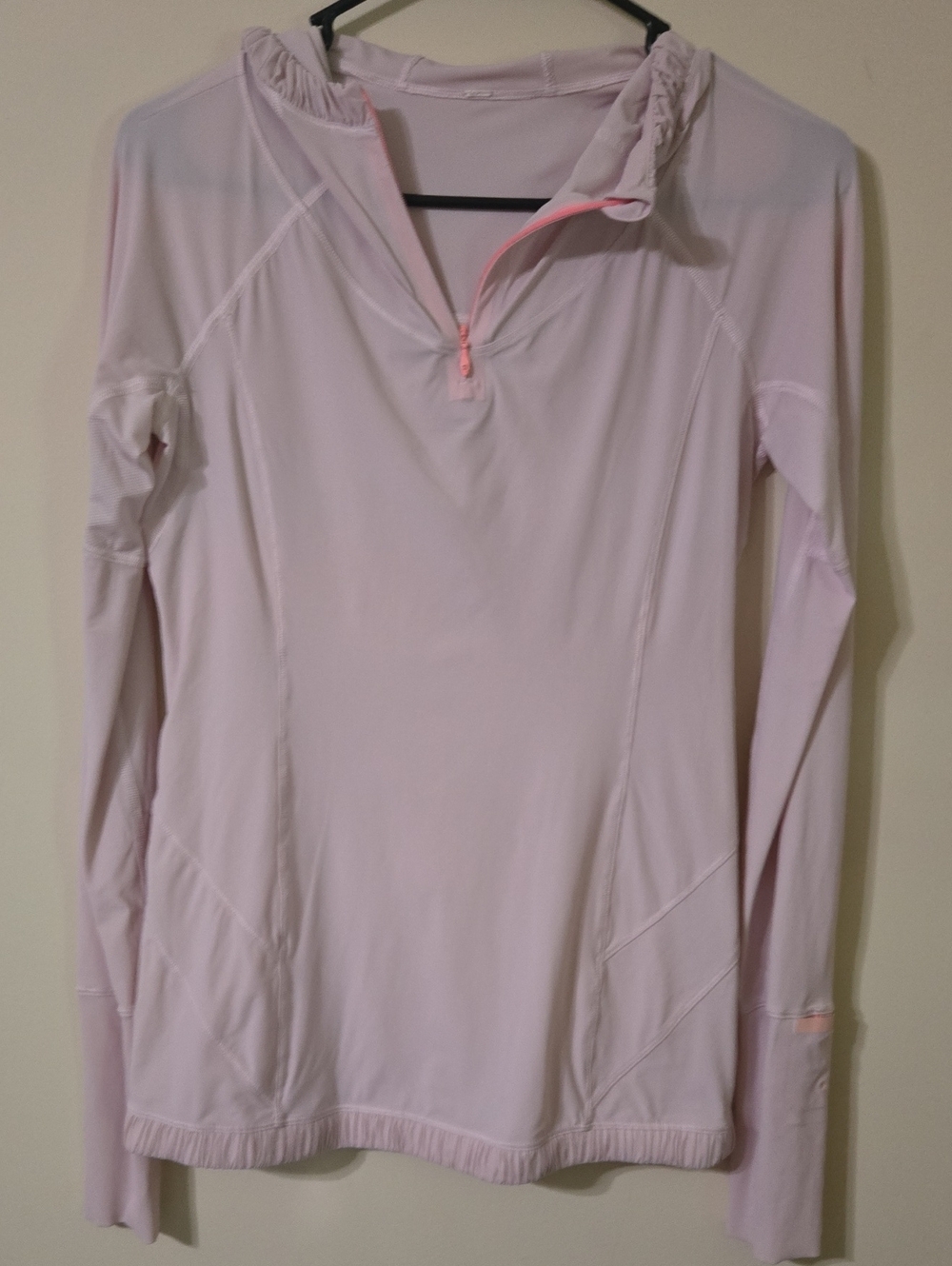 lululemon athletica Light Pink Half-Zip Hoodie
